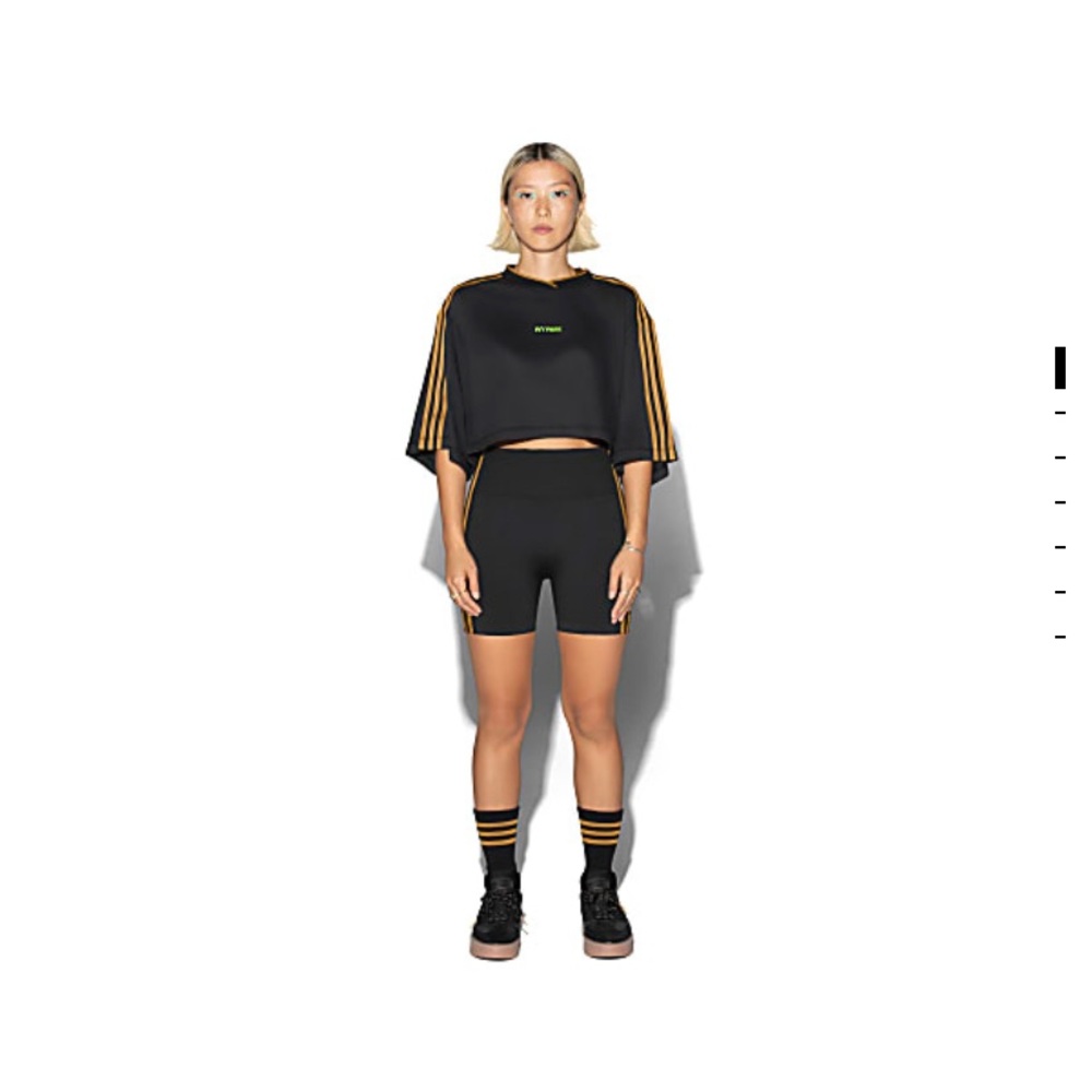 Beyonce Ivy Park x Adidas 3 STRIPE CROP TEE